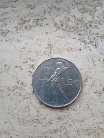 LIRE 50. Anno 1956. Serie dio Vulcano.