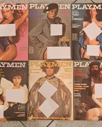 6 riviste PLAYMEN anni 70