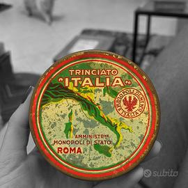 Antica scatola fascista Trinciato Italia collezion