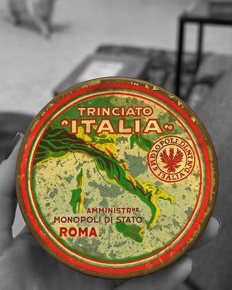 Antica scatola fascista Trinciato Italia collezion