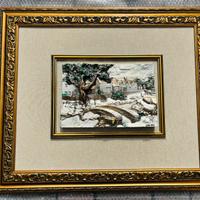 Quadro tridimensionale in lamina d’argento