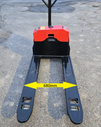 Transpallet Elettrico passo largo 680mm
