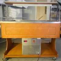 Carrello refrigerato in legno
