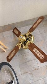 Lampadario con pale ventilatore