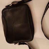 Borsa a tracolla Pierre Cardin nera da uomo