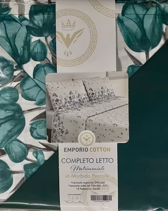Completo lenzuola matrimoniali Emporio Cotton