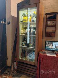 vetrina frigo in legno professionale per vino