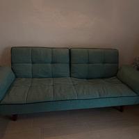 Divano letto click clack azzurro