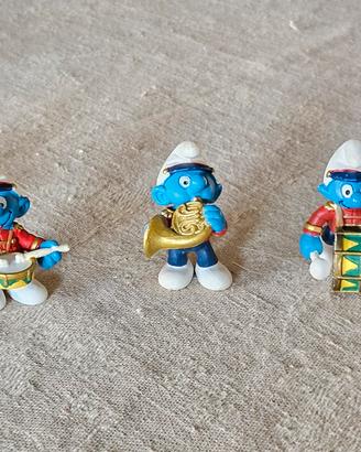5 Puffi Banda Musicale Pejo Schleich 