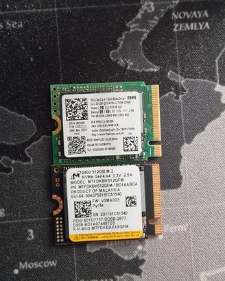 SSD nvme 2230 da 128 GB e 512 gb