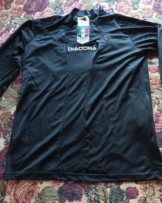 Maillot Arbitre Diadora Vintage Serie A Italienne – Taille Large (L) – Bleu