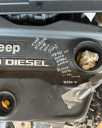 MOTORE JEEP COMPASS 55280444 2020 131000KM 1.6CC