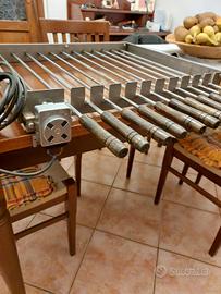girarrosto elettrico per spiedini in acciaio inox