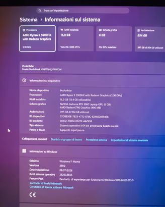 ASUS ProArt Studiobook 16 OLED  Ryzen 9 / RTX 3060