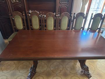 Tavolo in massello + 6 sedie