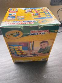 Crayola mini cassettiera timbri e colori