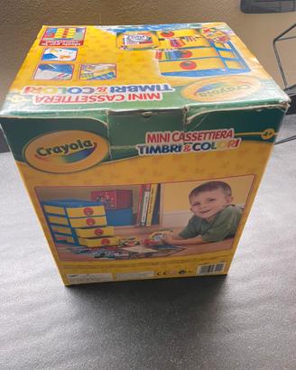 Crayola mini cassettiera timbri e colori