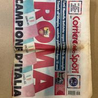 Giornale scudetto roma 2001 campione d’Italia