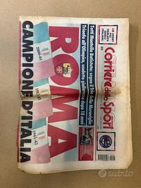 Giornale scudetto roma 2001 campione d’Italia