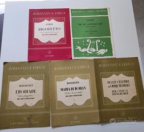Spartiti musicali Ricordi Verdi Donizetti Massenet
