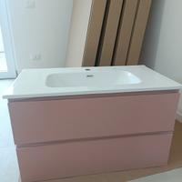 Mobile bagno NUOVO rosa antico opaco