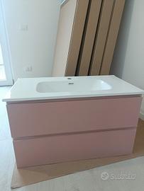 Mobile bagno NUOVO rosa antico opaco
