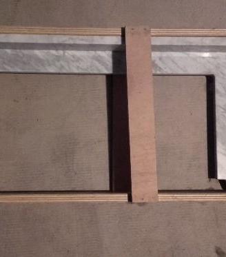 Top semincasso marmo bianco carrara cm.100 x36