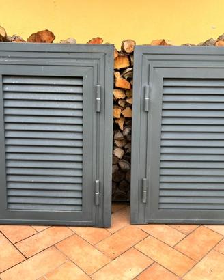 2 PERSIANE SINGOLE BLINDATE IN FERRO ZINCATO