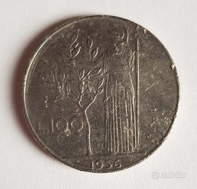 Moneta 100 lire 1956