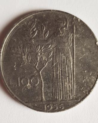 Moneta 100 lire 1956