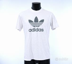 ADIDAS t-shirt basic essential bianca trifoglio ta