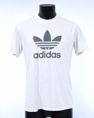 ADIDAS t-shirt basic essential bianca trifoglio ta
