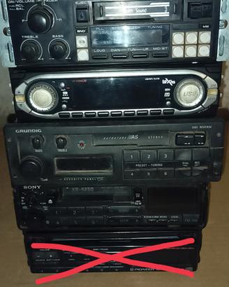 Lotto autoradio amplificatori