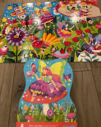 Puzzle fairy garden
