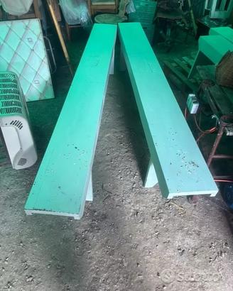Coppia panche colorate vintage lottopia panche