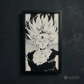 Quadro ghoan ssj stampato in 3D