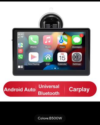 Autoradio portatile CarPlay Android Auto