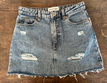 Minigonna in jeans.