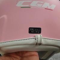 Casco jet rosa da bambino