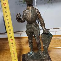 Statua cavaliere bronzo del 1730 vintage 