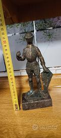 Statua cavaliere bronzo del 1730 vintage 