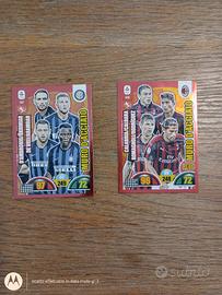 due carte muro d'acciaio calciatori 2018-19