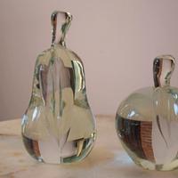 Coppia di frutti di Murano di modernariato