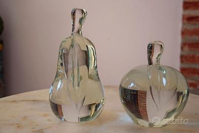 Coppia di frutti di Murano di modernariato