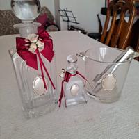 bottiglie da liquore e portaghiaccio 