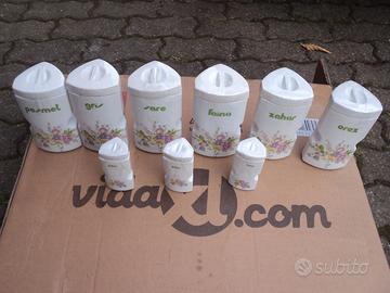 set depoca di portaspezie da cucina