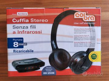 cuffia stereo infrarosso senza fili Cobra Ambra