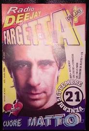 Flyer volantino fargetta cuore matto 2001 radio de