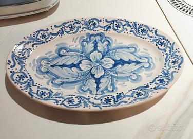 Vassoio in ceramica artigianale Siciliana 