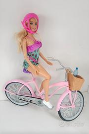 Barbie Con Bicicletta Bambola Snodata Con accesori